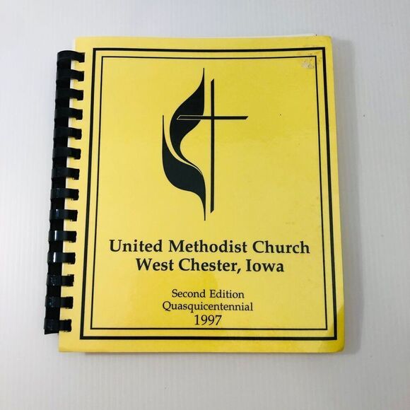 Vintage Church Cookbook - United Methodist Church West Chester, Iowa 1997 - Picture 1 of 5